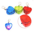 LED Clip-On Flashing Emergency Warning Light With Lobster Clasps-Heart